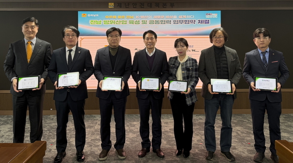 ▲ 전남 방위산업 육성 및 공동협력 업무협약식ⓒ전라남도 제공