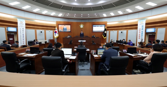 ▲ 제300회 임시회 개회ⓒ오산시의회 제공