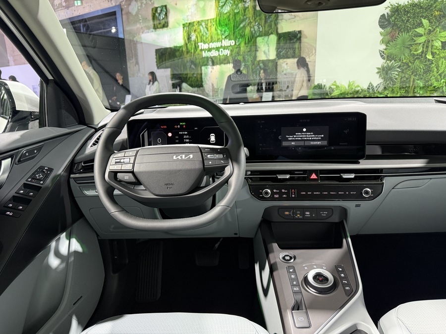 ▲ 기아의 '더 뉴 니로' 내부 모습.ⓒ김서연 기자