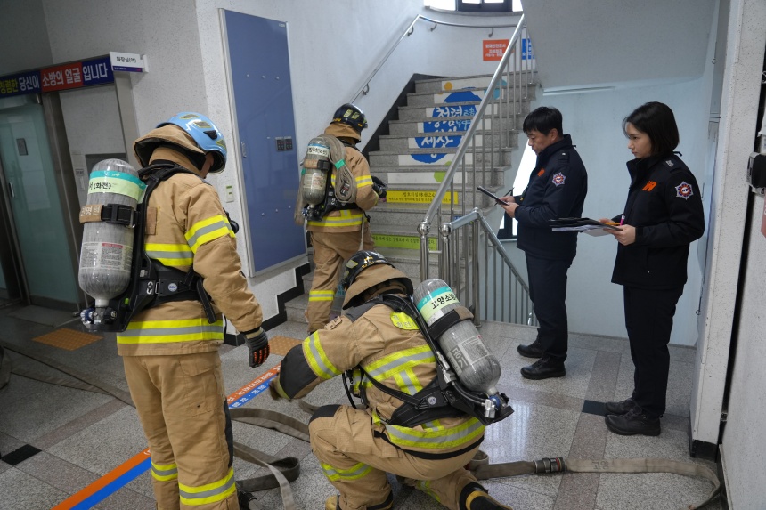 ▲ 고양소방서는 9일부터 11일까지 소방전술훈련 평가를 실시하고 있다 ⓒ고양소방서 제공