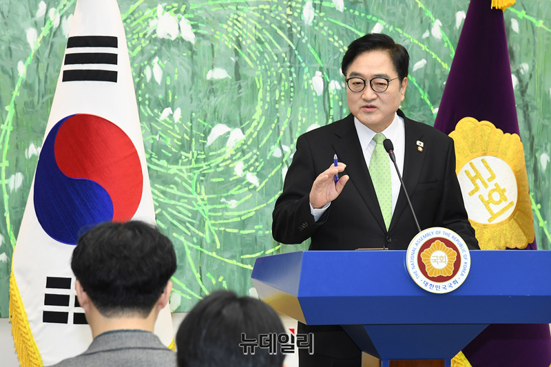 [단독] 국민의힘, 우원식 '개헌 제안' 일축… "논의 없었다"