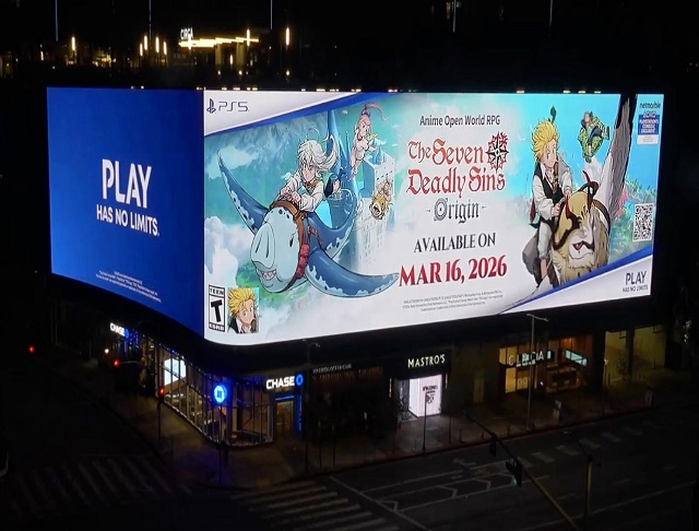 ▲ 일곱 개의 대죄: Origin 미국 LA 옥외광고.ⓒ넷마블