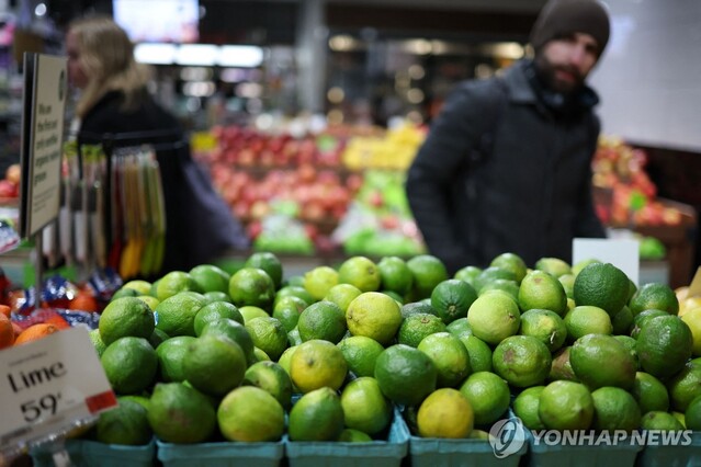 ▲ 미국의 한 수퍼마켓에 진열된 라임. 출처=AFPⓒ연합뉴스