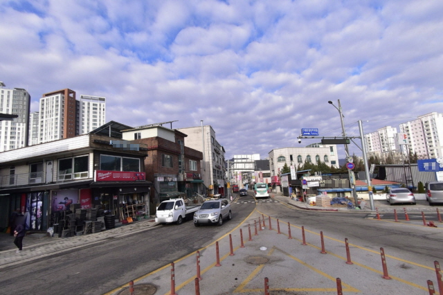 ▲ 단지 인근 설악면 거리 전경. ⓒ네이버지도