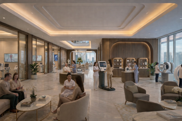 ▲ 공동주택 AI 헬스케어 서비스 콘셉트 이미지. ⓒ포스코이앤씨