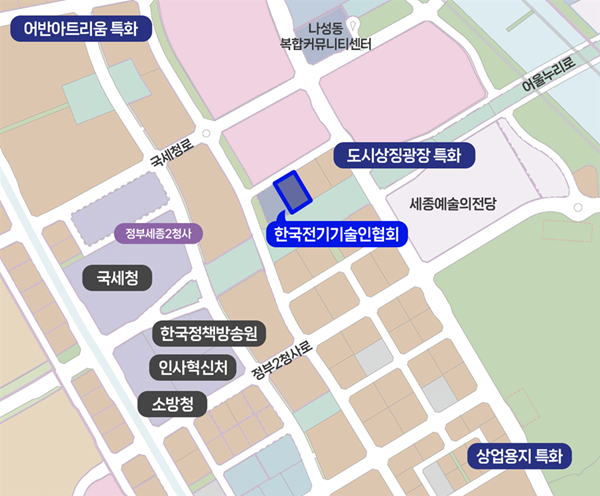 ▲ 특정업무시설용지 현황.ⓒ행복청