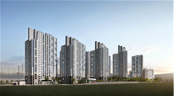 ▲ 청주지북지구 LH공공분양 아파트 단지 전경.