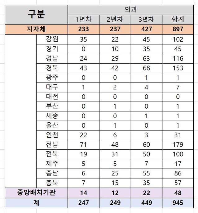 "지역의료 셧다운 온다" … 대공협, 2026년 신규 공보의 200명 확보 촉구