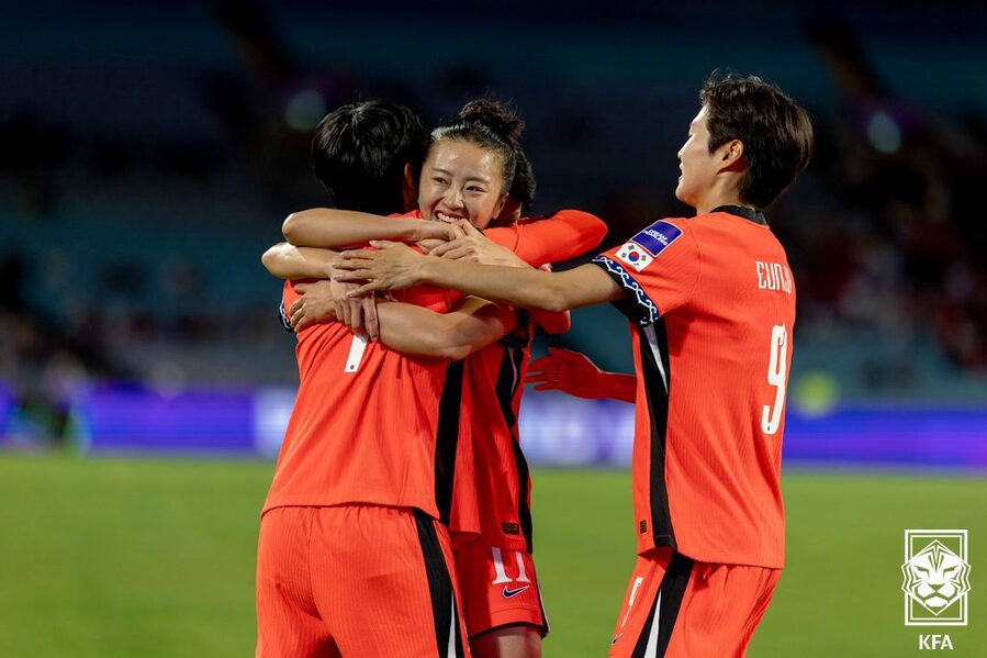 ▲ 한국 여자 축구대표팀이 아시안컵 8강서 우즈베키스탄을 6-0으로 대파했다.ⓒ대한축구협회 제공