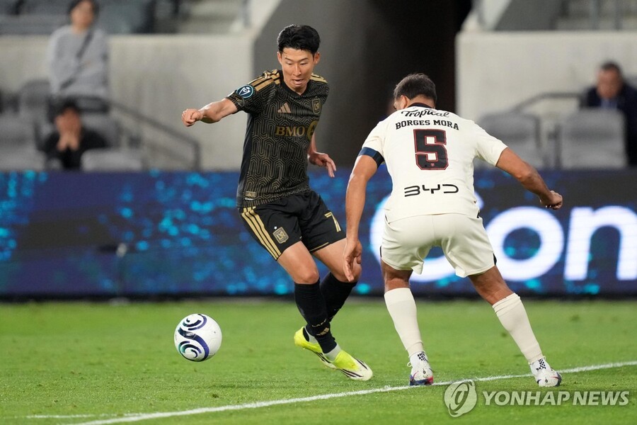 ▲ 손흥민이 골을 넣지 못했지만, LA는 세인트루이스를 2-0으로 격파했다.ⓒ연합뉴스 제공