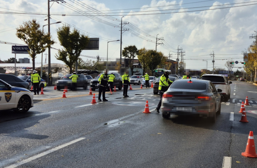 ▲ 광주경찰, 2025년 어린이보호구역 내 주간 일제 음주단속 실시ⓒ광주광역시경찰청 제공