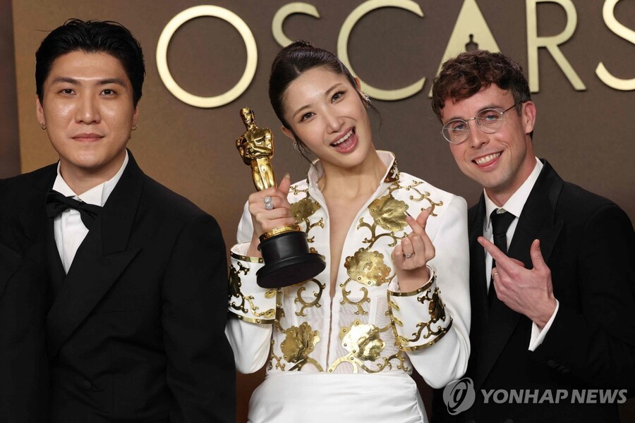 ▲ 넷플릭스 애니메이션 영화 '케이팝 데몬 헌터스(KPop Demon Hunters)'가 '아카데미 시상식(Academy Awards)'에서 장편 애니메이션상과 주제가상을 수상했다. ⓒ연합뉴스