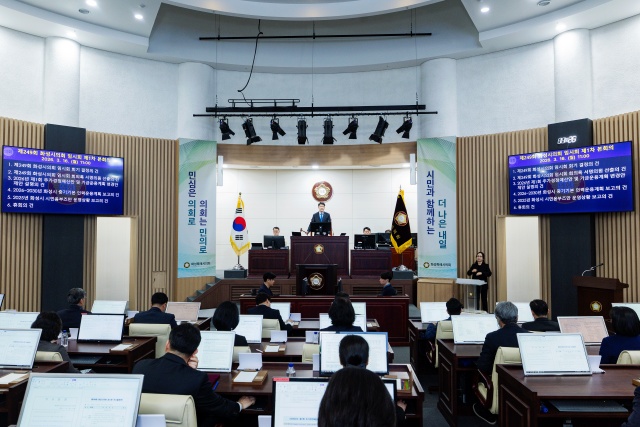 ▲ 제249회 임시회 제1차 본회의 개회ⓒ화성시의회 제공
