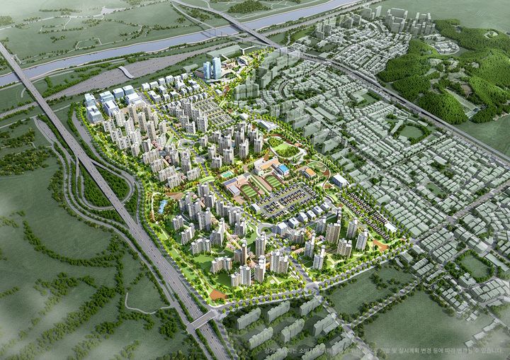 ▲ 검암역세권 공공주택지구 조감도.ⓒ인천도시공사