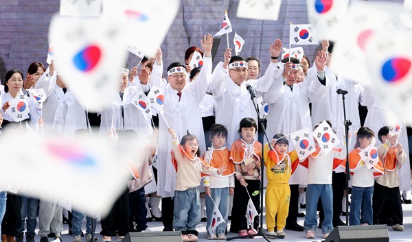 ▲ 제23회 인동장터 독립만세운동 기념행사 모습.ⓒ동구