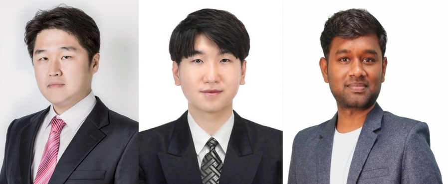 ▲ 좌측부터 박철민 교수, 윤정명 연구원, 톤다이만 박사후 연구원ⓒ