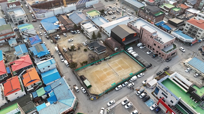 ▲ 포남동 공영주차장 조성 위치. ⓒ강릉시