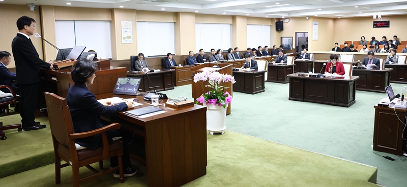 ▲ 청양군의회 제318회 임시회 제2차 본회의 모습.ⓒ청양군의회