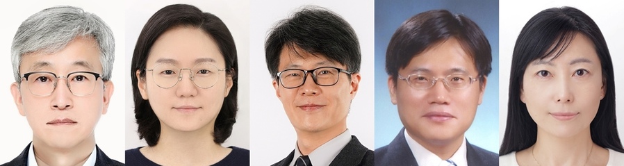 ▲ DGIST는 남녀 모두 안전한 차세대 탈모 치료 물질을  세계 최초로  개발했다(좌측부터) DGIST 문제일 교수, 김소연 교수, 이창훈 교수, 경북대학교 의과대학 성영관 교수, 곽미희 박사.ⓒDGIST