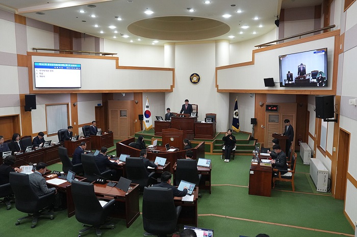 ▲ 음성군의회 본회의 장면.ⓒ음성군의회 제공