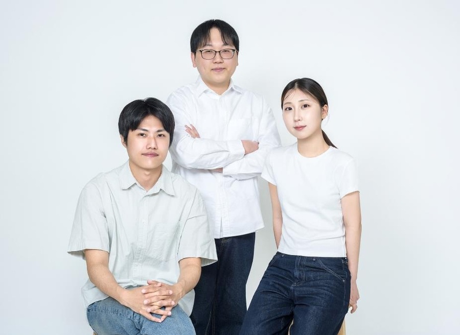 ▲ 수상팀. 왼쪽부터 송호현, 조재혁, 김수빈 학생.ⓒ고려대