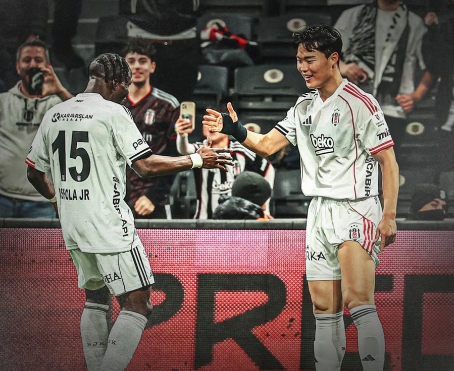 ▲ 베식타시 오현규가 시즌 5호골을 작렬했다.ⓒ베식타시 제공