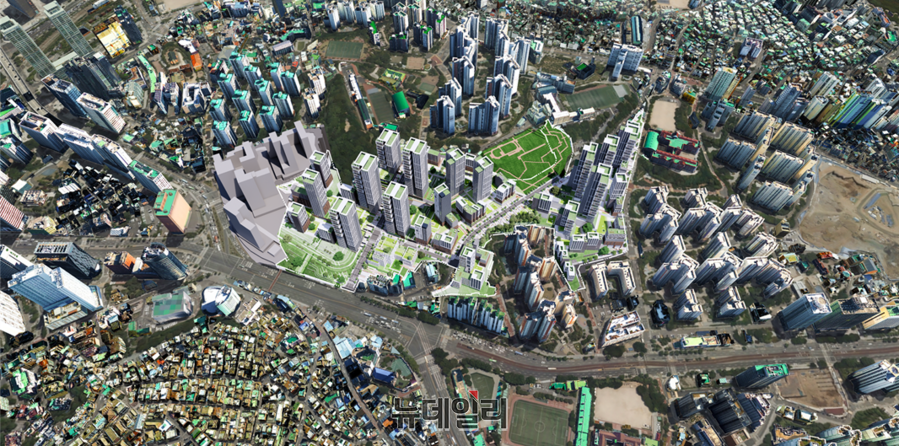 ▲ 아현1구역 주택정비형 공공재개발사업 정비계획 조감도 ⓒ서울시