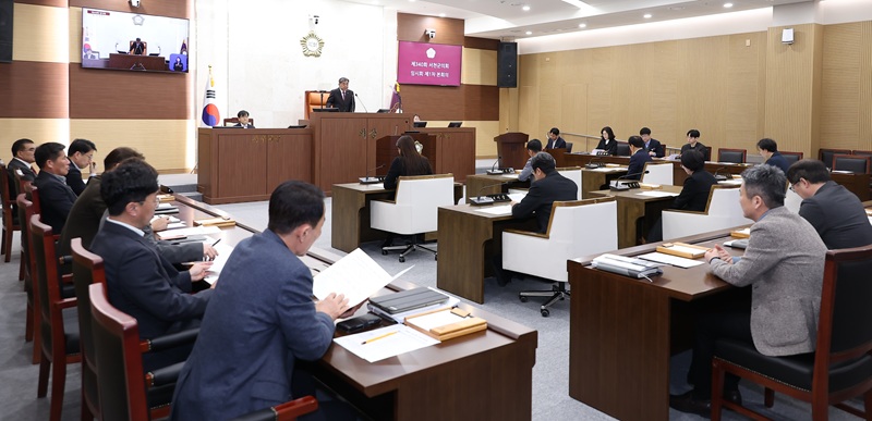 ▲ 제340회 임시회 개회 모습.ⓒ서천군의회