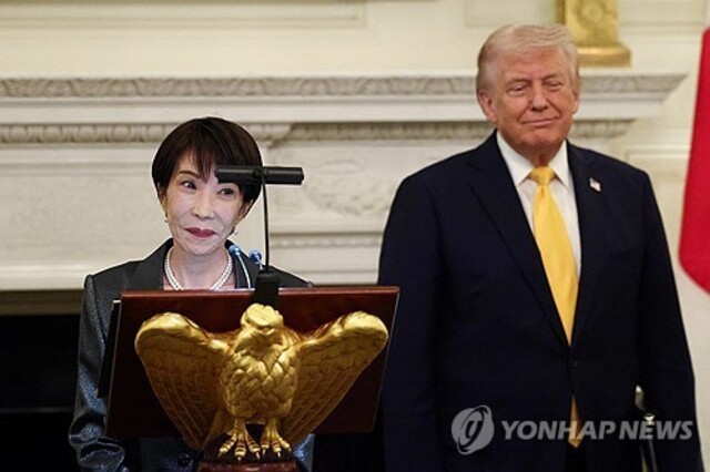 ▲ 다카이치 사나에 일본 총리와 도널드 트럼프 미국 대통령. 출처=로이터ⓒ연합뉴스