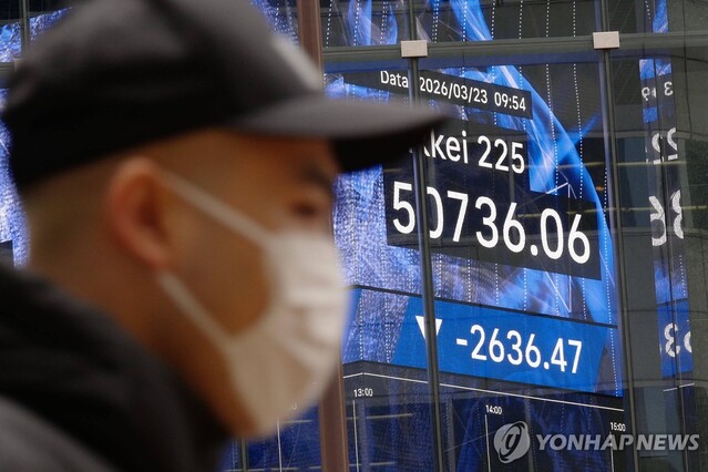 ▲ 일본 증시 전광판. 출처=APⓒ연합뉴스