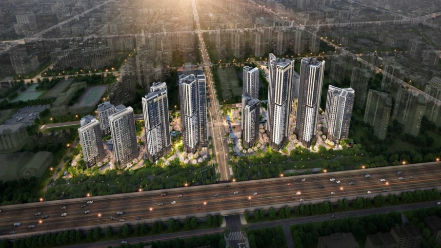 ▲ 단지 조감도. ⓒDL이앤씨