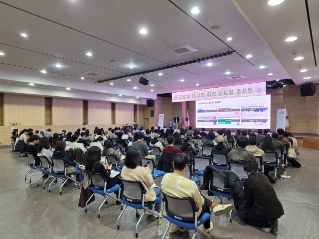 ▲ 청년-기업 이어드림 글로벌 대기업 취업 멘토링 콘서트ⓒ평택시 제공