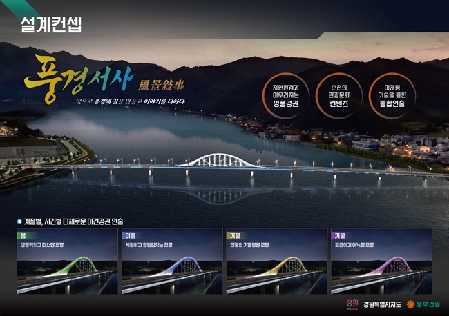 ▲ 서면대교 설계 컨셉. ⓒ강원특별자치도