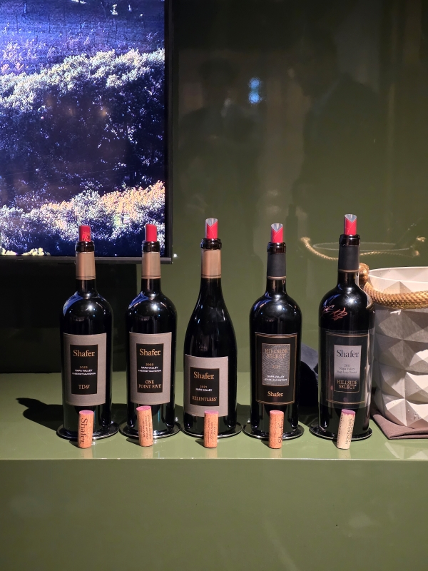 ▲ 시음행사에서 공개된 쉐이퍼 와인들ⓒ최신혜 기자