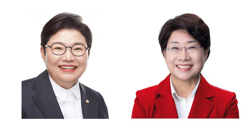 ▲ 왼쪽부터 임이자 의원, 이달희 의원.ⓒ이철우 예비후보촉