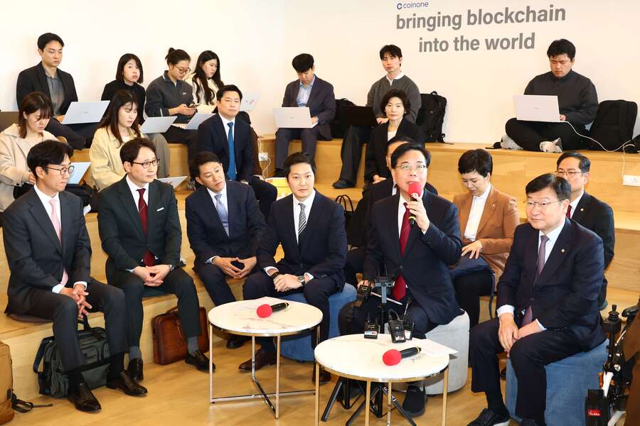 ▲ 송언석 국민의힘 원내대표가 25일 서울 여의도 코인원에서 열린 디지털자산 과세 제도 개선 관련 현장간담회에서 인사말을 하고 있다. ⓒ뉴시스