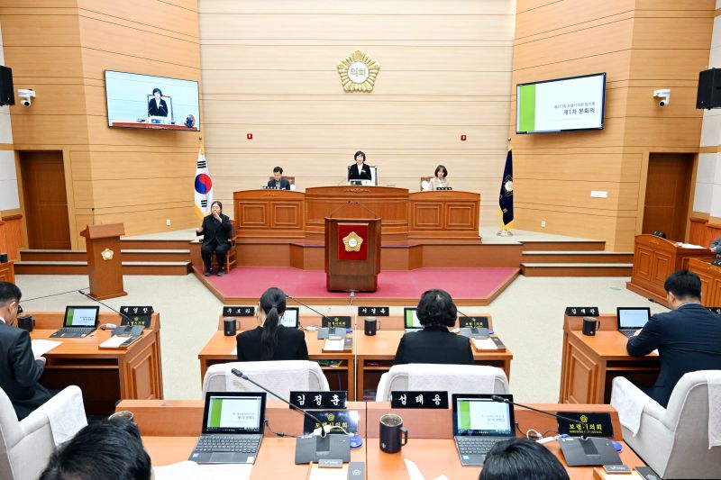 ▲ 제273회 임시회 개회 모습.ⓒ보령시의회