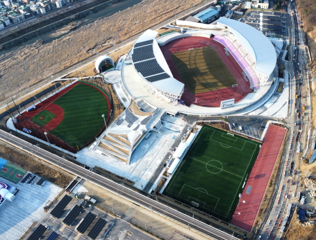 ▲ 광주시 G스타디움 전경. ⓒ대보건설