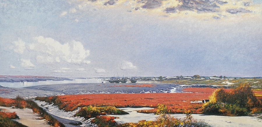 ▲ 차일만_축복의 빛. 142x296cm. oil on canvas. 1994.ⓒ세종대