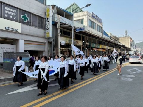 ▲ 3.1만세운동 재현 행사 모습.ⓒ공주시