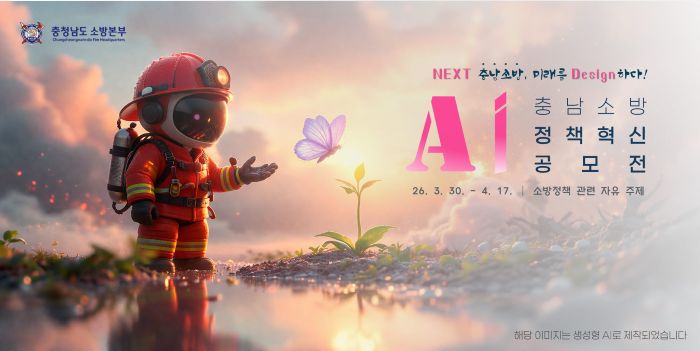 ▲ AI 정책혁신 공모전 포스터.ⓒ충남소방본부