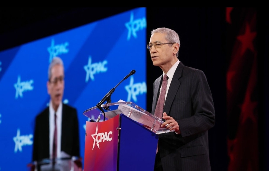 ▲ CPAC이사인 고든 창 변호사가 자신이 제안한 결의문 초안에 대해 발언하고 있다. ⓒ 화면 갈무리