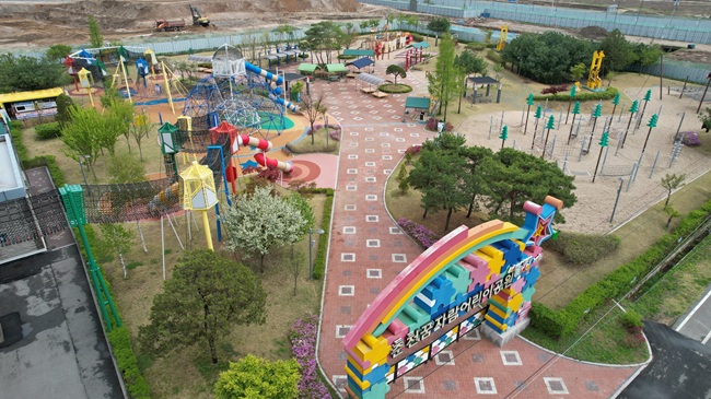 ▲ '춘천꿈자람어린이공원' 실외공원 전경. ⓒ춘천도시공사