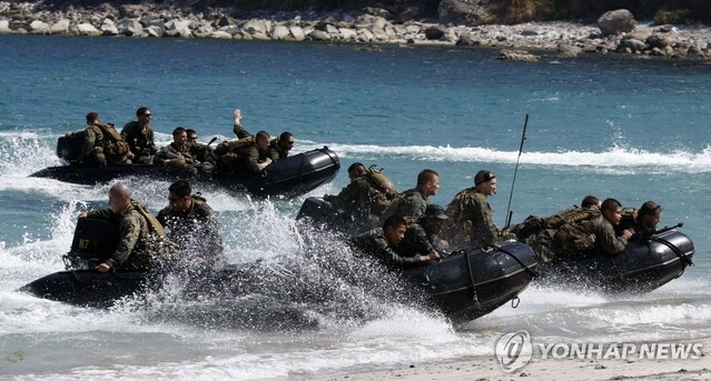 ▲ 미군 31해병원정대의 훈련 모습. 출처=EPAⓒ연합뉴스