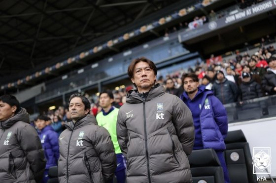 ▲ 홍명보 한국 대표팀 감독은 코트디부아르전 대패에도 사과하지 않았다.ⓒ대한축구협회 제공