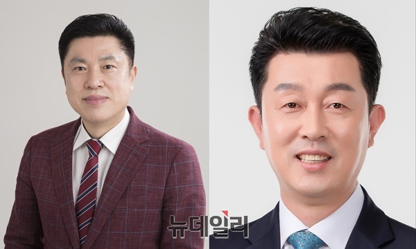 ▲ 왼쪽부터 김연수(국힘). 전병용(민주) 중구청장 예비후보.ⓒ김경태기자
