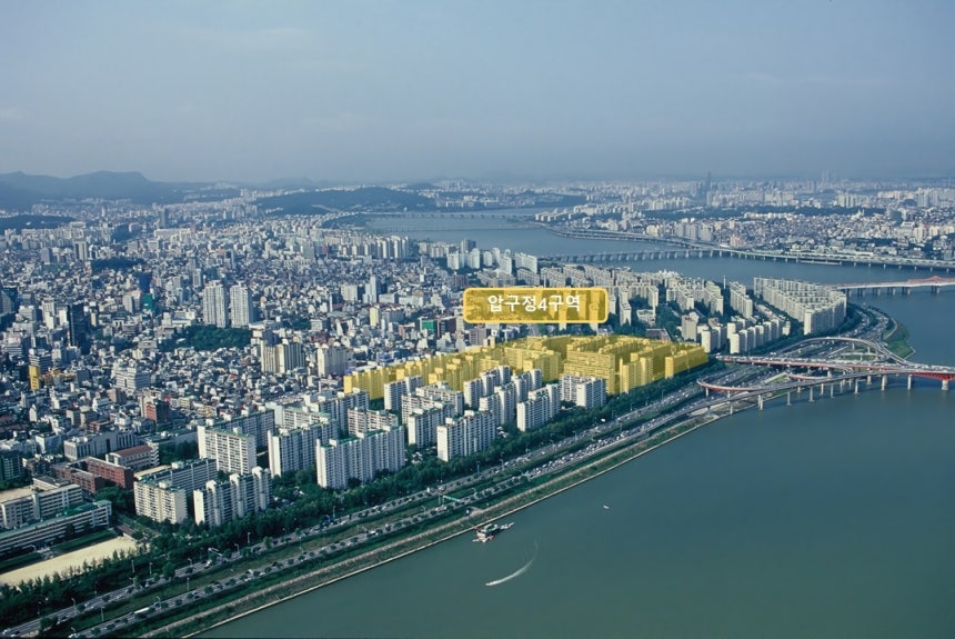 ▲ 압구정4구역 전경. ⓒ삼성물산 건설부문