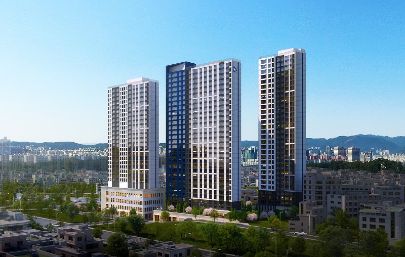 ▲ 충정로1구역 공공재개발 투시도.ⓒ두산건설