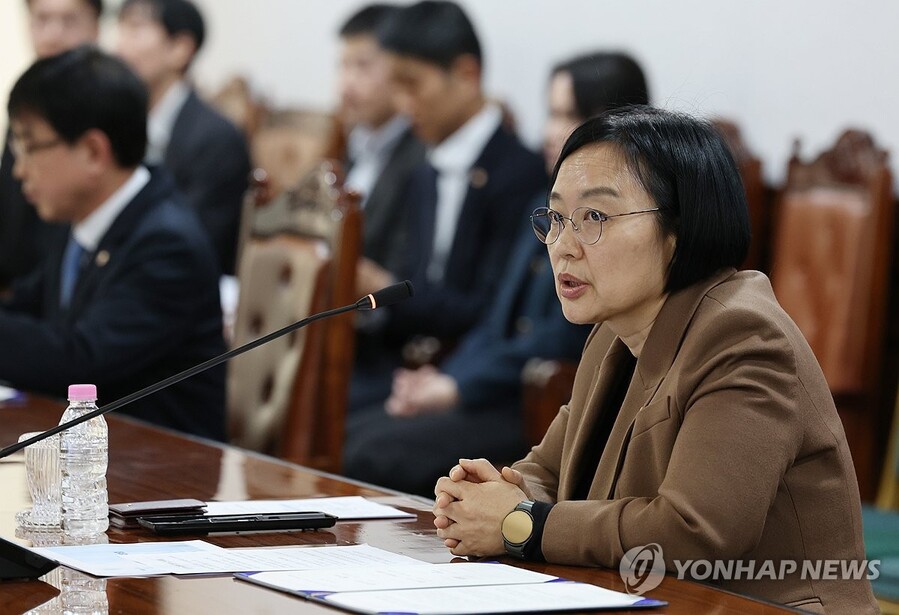 ▲ 한성숙 중소벤처기업부 장관이 업무협약식에서 발언을 하고 있다. ⓒ연합뉴스