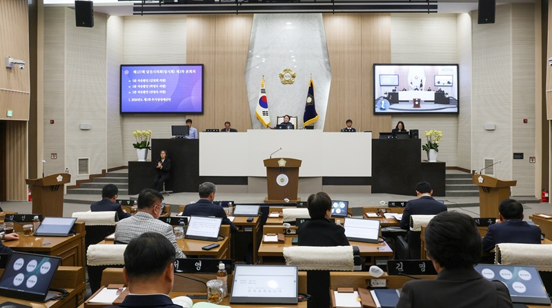 ▲ 127회 임시회 모습.ⓒ당진시의회